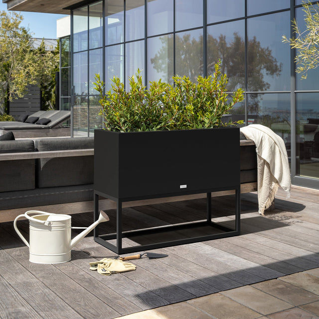 block raised long box planter