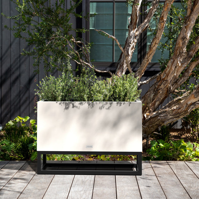 block raised long box planter