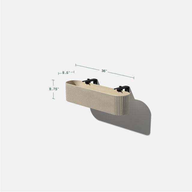demi railing planter