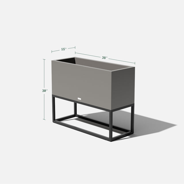 block raised long box planter