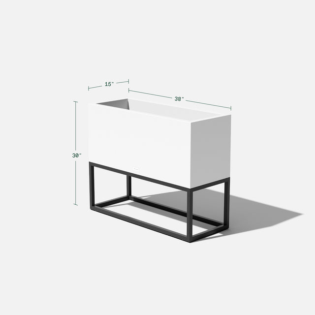 block raised long box planter