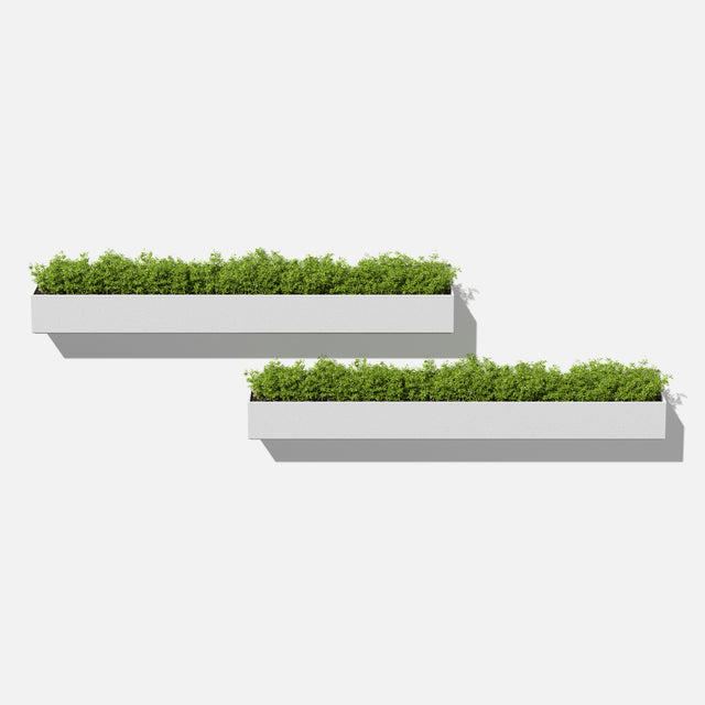 geo hanging trough planter