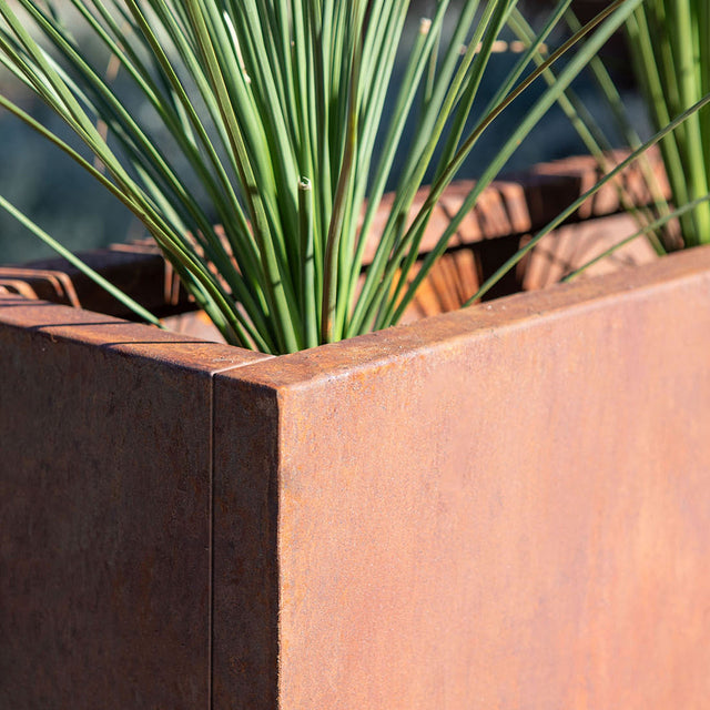 corten span planter