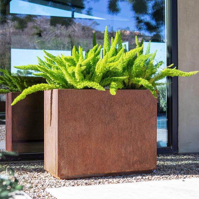 corten span planter