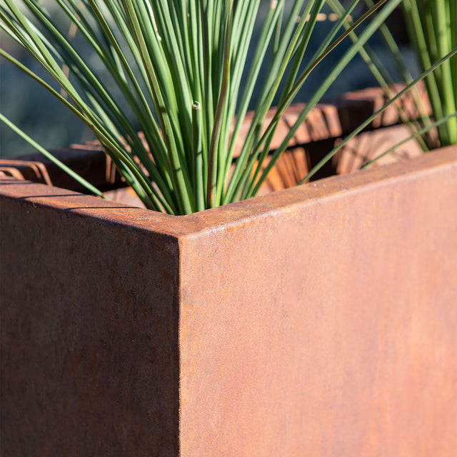corten span planter