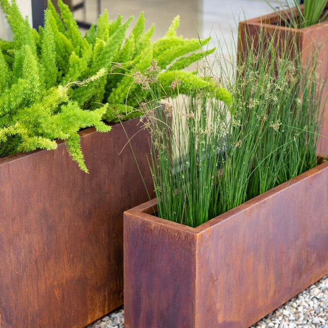 corten span planter