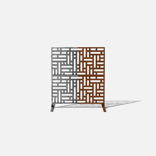 corten blocks privacy screen sets