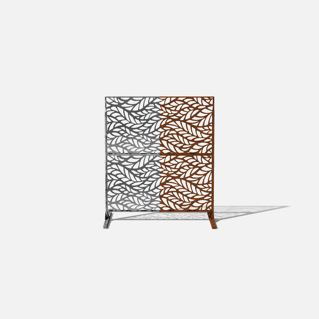 corten flowleaf privacy screen sets