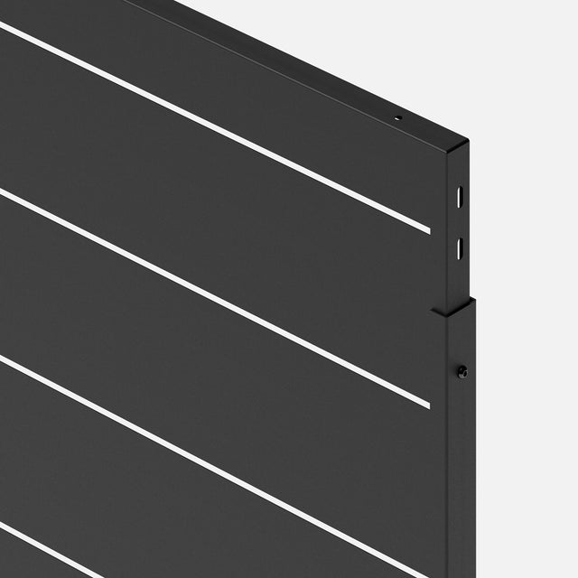 corten linear privacy screen sets