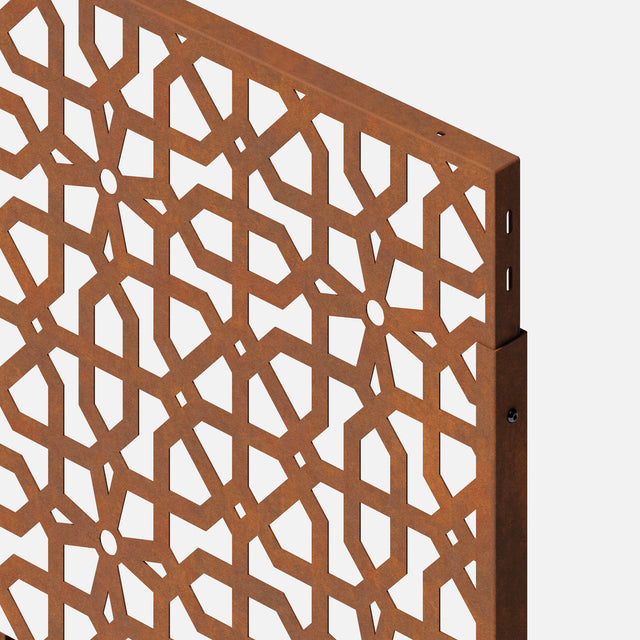 corten parilla privacy screen sets