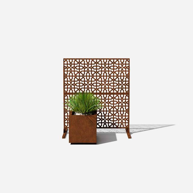 corten parilla privacy screen sets
