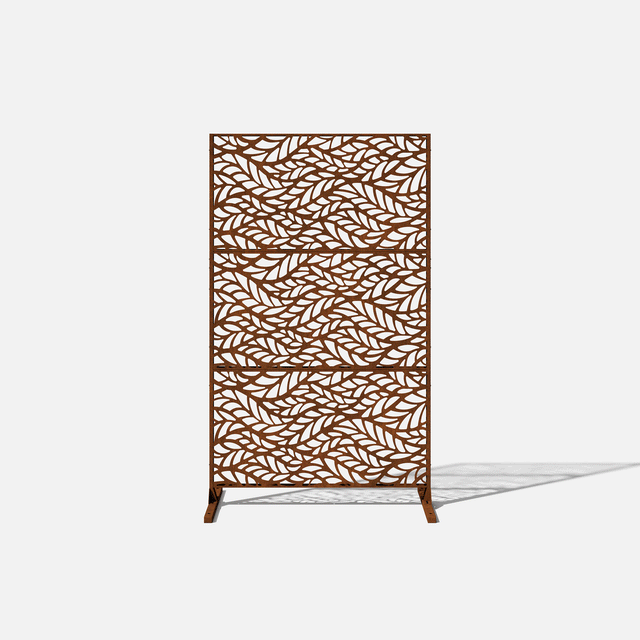 corten flowleaf privacy screen sets
