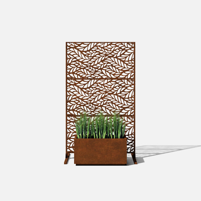 corten flowleaf privacy screen sets