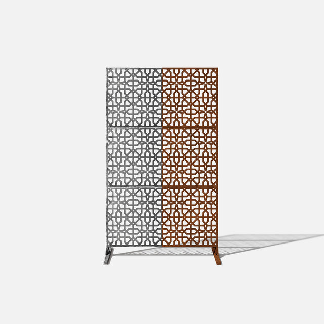 corten parilla privacy screen sets