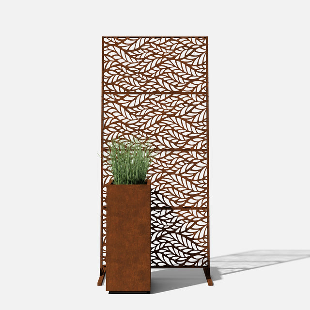 corten flowleaf privacy screen sets