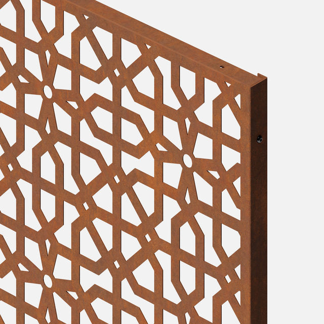 corten parilla privacy screen sets
