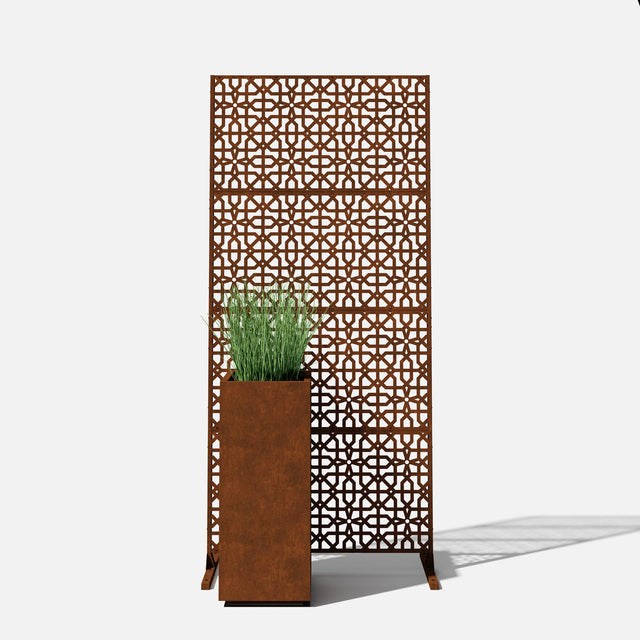 corten parilla privacy screen sets