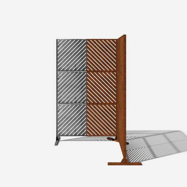 corten arrow privacy screen sets