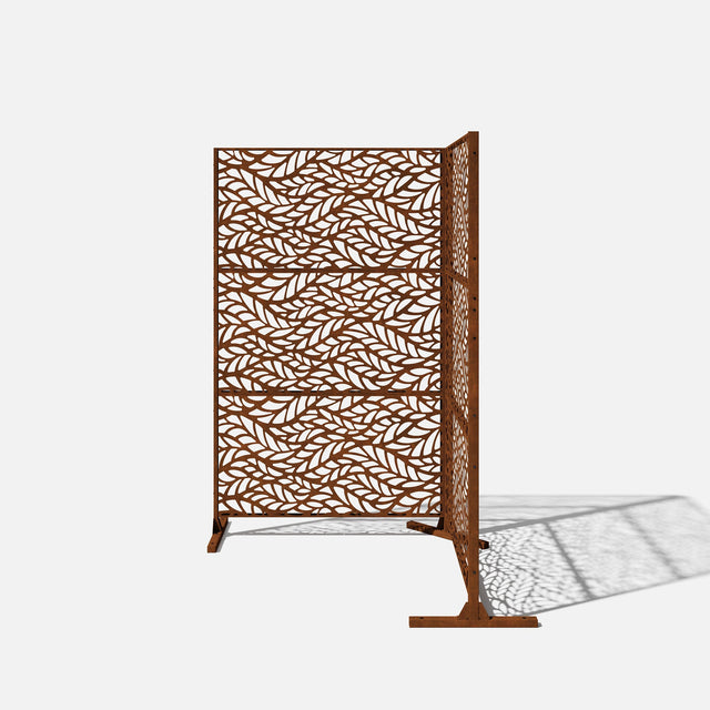 corten flowleaf privacy screen sets