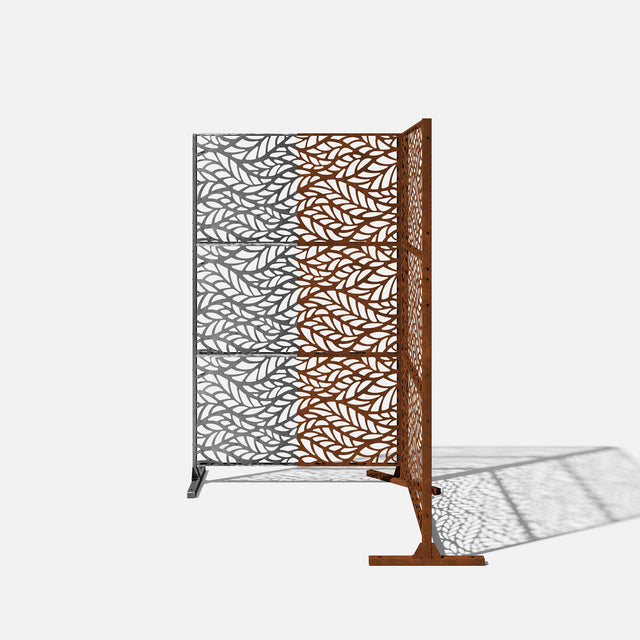 corten flowleaf privacy screen sets