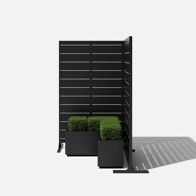 corten linear privacy screen sets