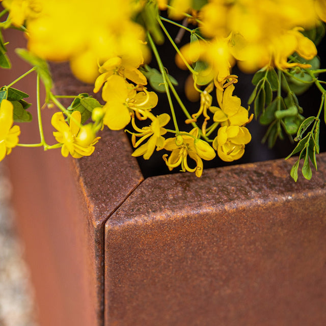 corten span planter