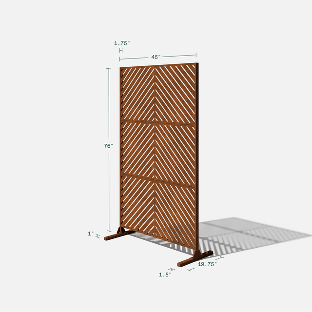 corten arrow privacy screen sets