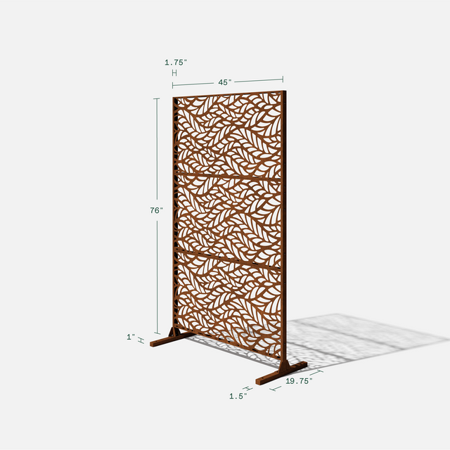 corten flowleaf privacy screen sets
