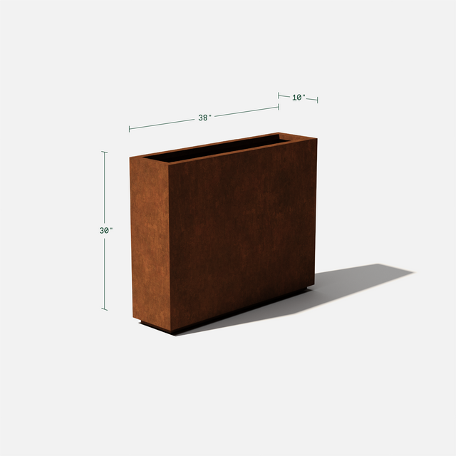 corten span planter