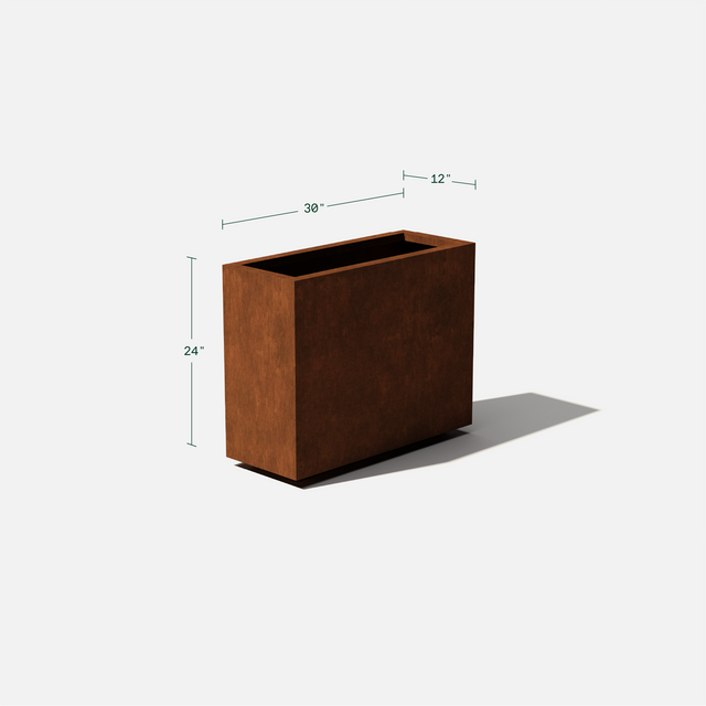 corten span planter