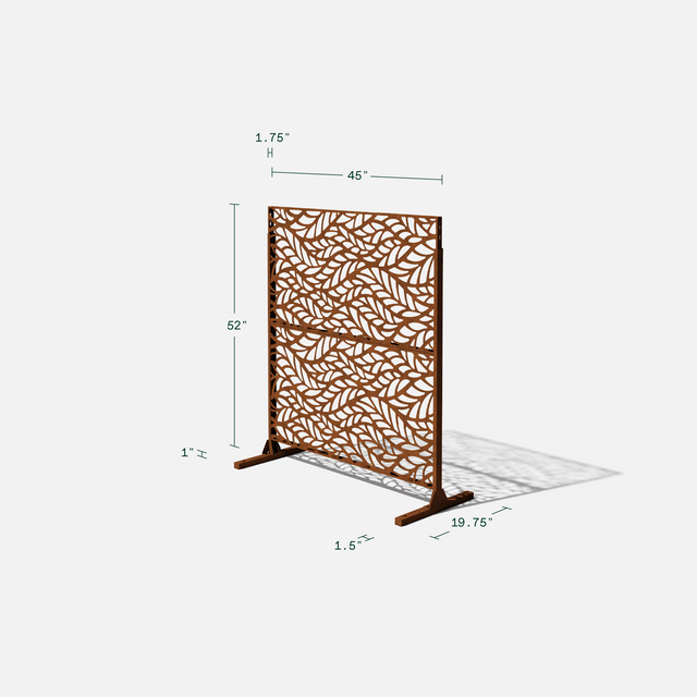 corten flowleaf privacy screen sets