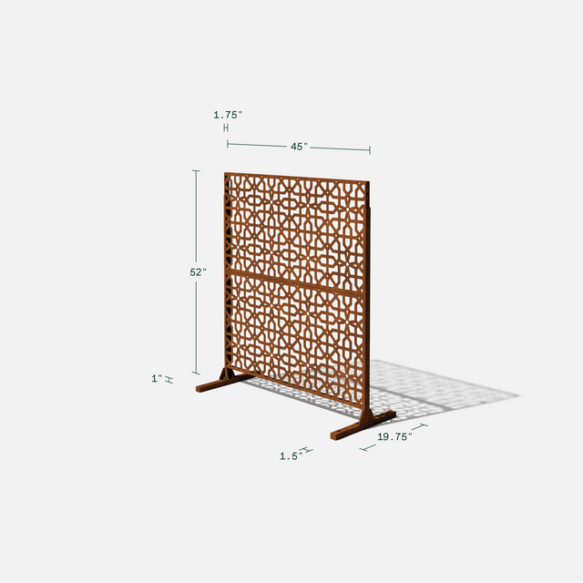 corten parilla privacy screen sets