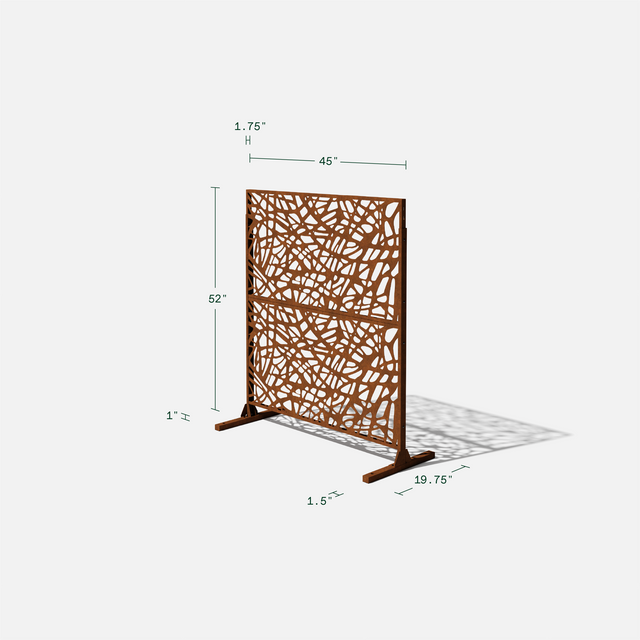 corten web privacy screen sets