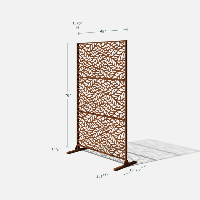 corten flowleaf privacy screen sets