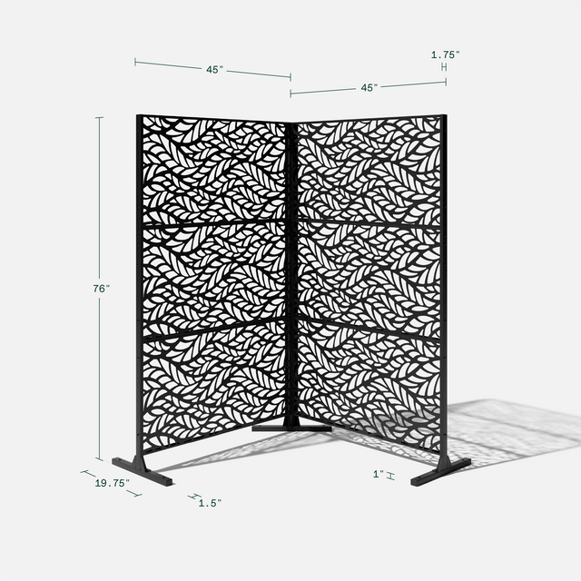 corten flowleaf privacy screen sets