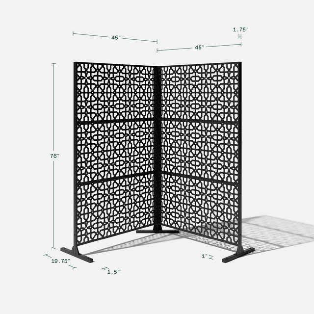 corten parilla privacy screen sets