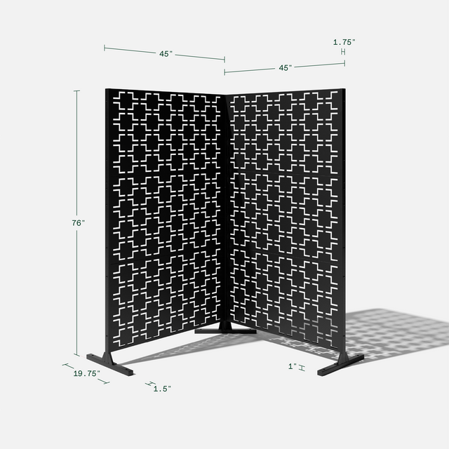 corten quadra privacy screen sets