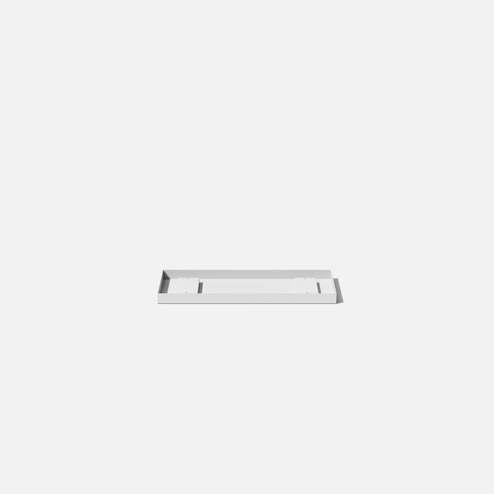 metallic long box planter tray