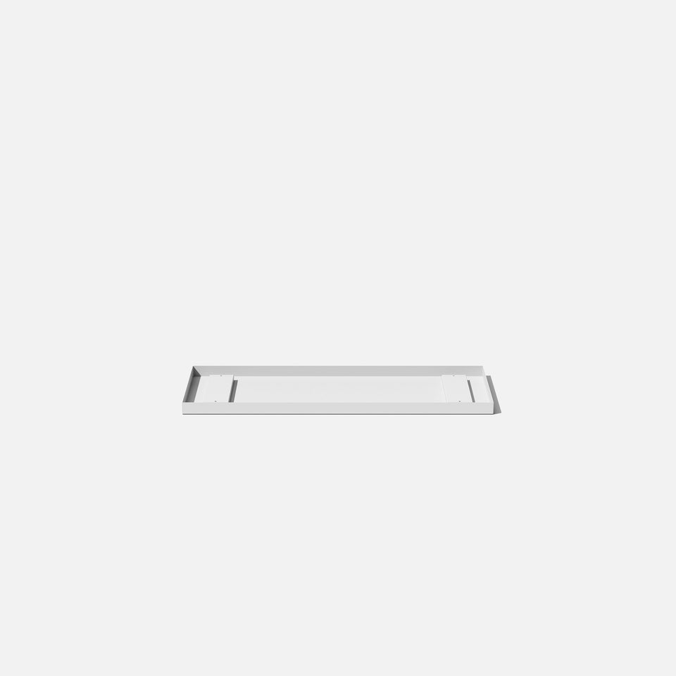 metallic long box planter tray