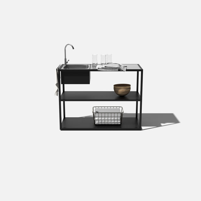 outdoor kitchen counter sink