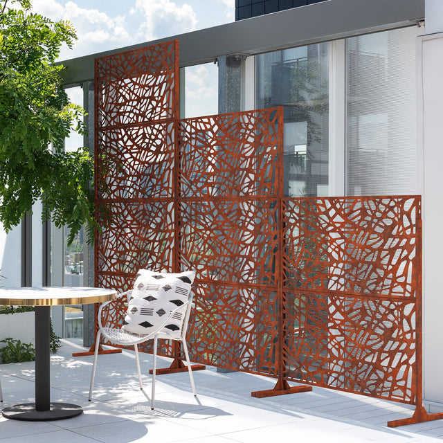 corten web privacy screen sets