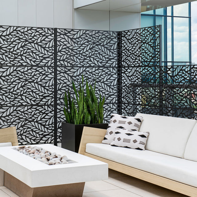 corten flowleaf privacy screen sets