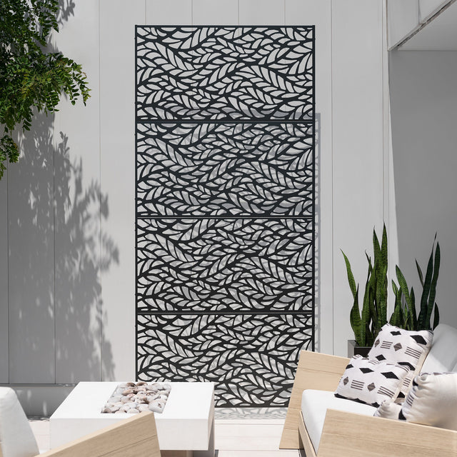 corten flowleaf privacy screen sets