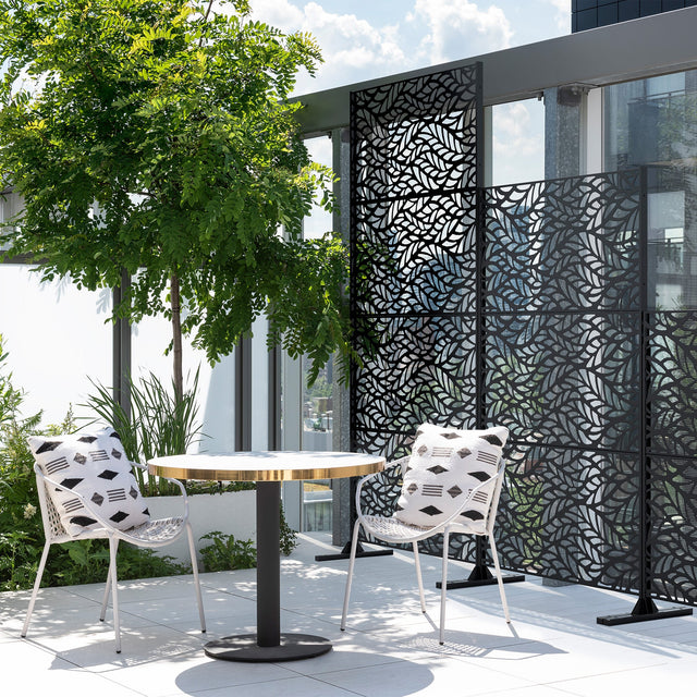 corten flowleaf privacy screen sets