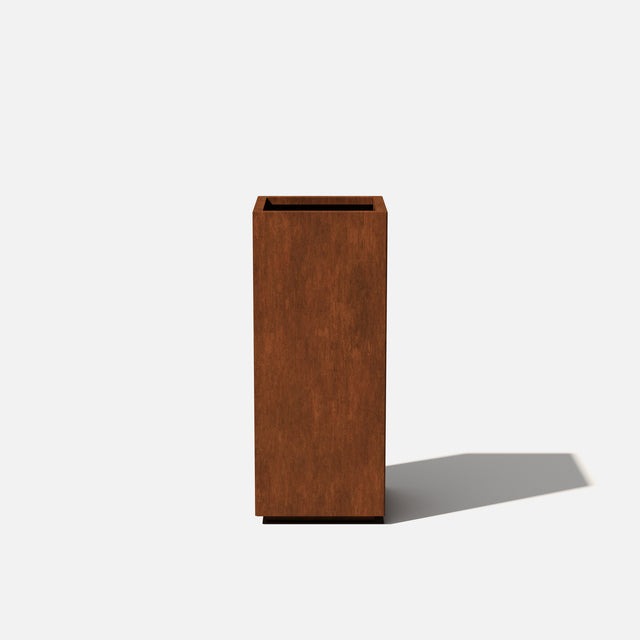 corten pedestal planter