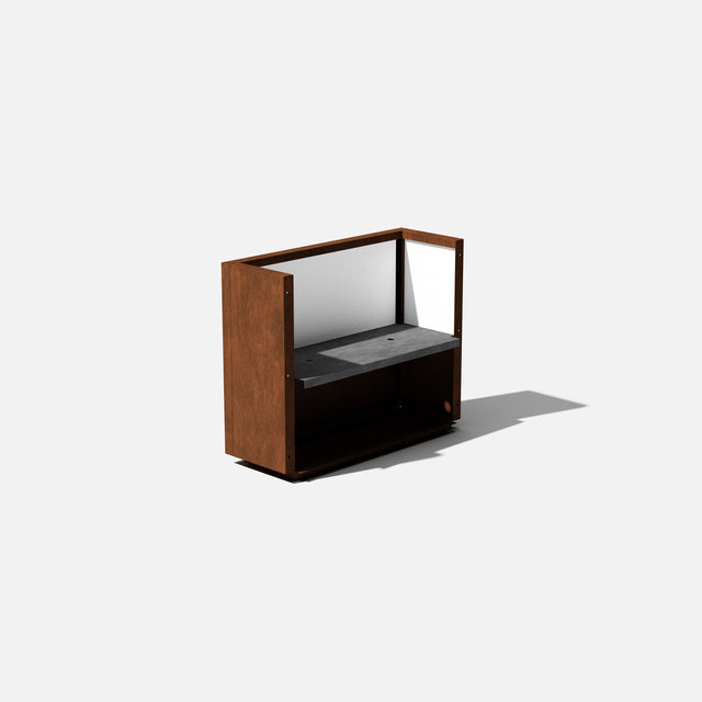 corten span planter