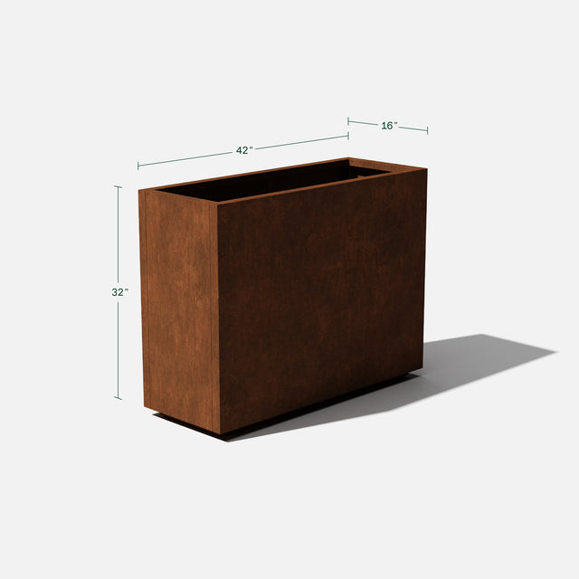 corten span planter