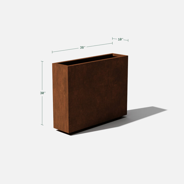 corten span planter