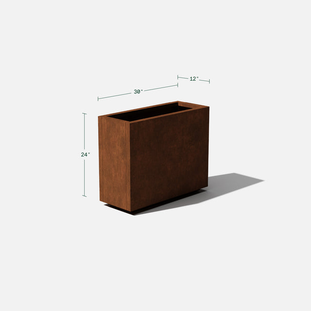 corten span planter