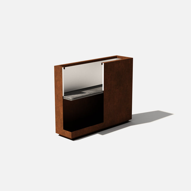 corten span planter